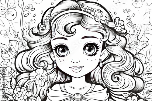 Coloring pages  Printable or digital illustrations designed for coloring with a variety of colors Generated with AI