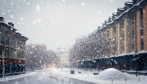 winter landscape with snow © Ilyas