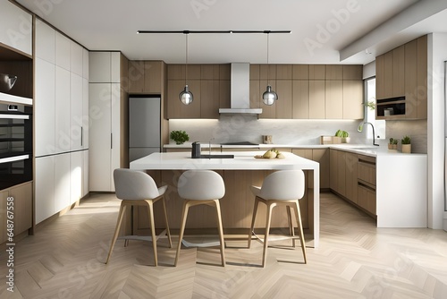 modern kitchen interior