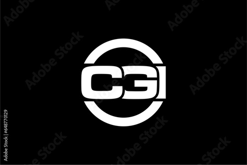 CGI creative letter logo design vector icon illustration	