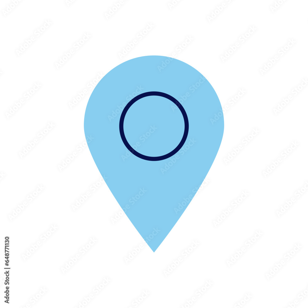Pin related vector icon. Isolated on white background. Vector illustration Pin related vector icon. Isolated on white background. Vector illustration
