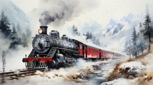 old steam locomotive photo