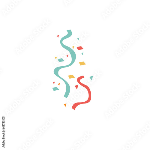 Fun colorful line doodle shape set. Creative minimalist style art symbol collection for children or party celebration with basic shapes. Simple upbeat childish drawing scribble decoration.