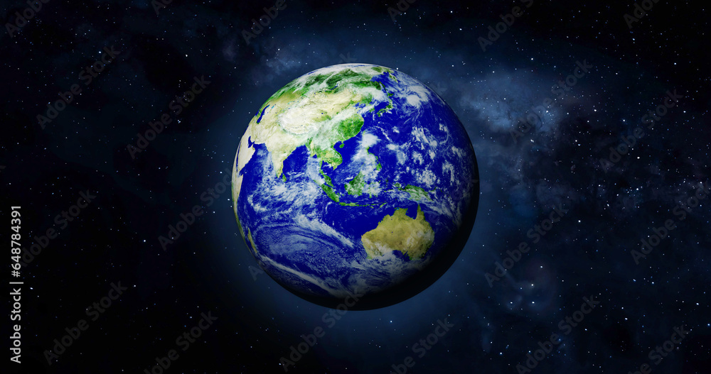 Earth Globe America, high resolution image. 3d illustration Solar System Earth Planet.