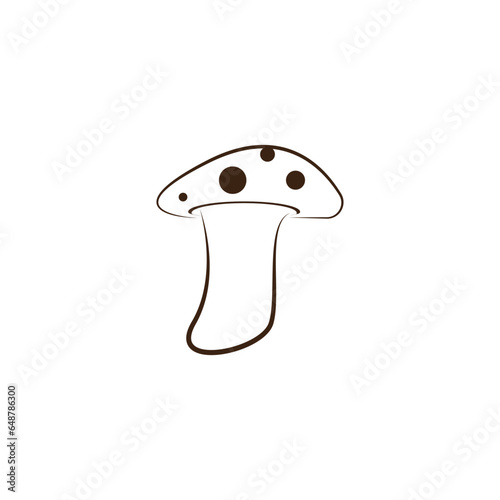 mushroom logo vector design.