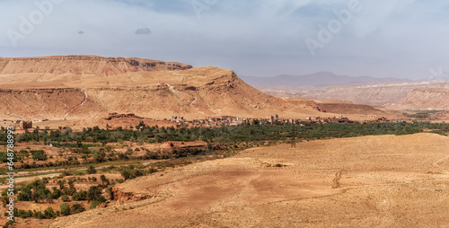 Morocco: the valley near Ait Benhaddou, the former caravan route between Sahara and Marrakech