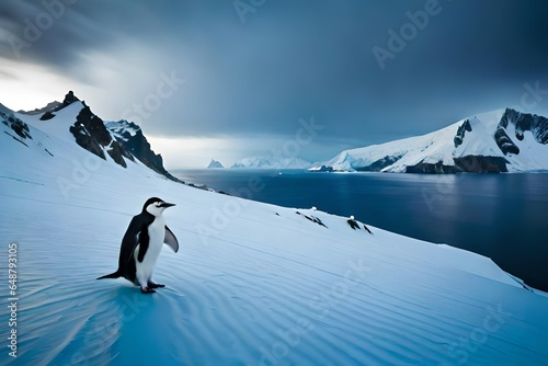penguins on the ice