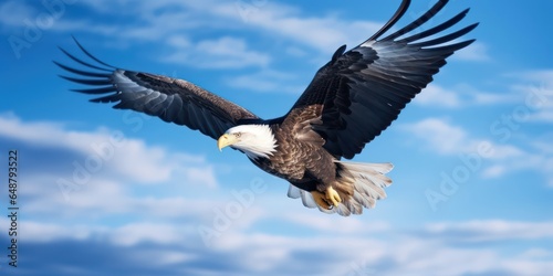 eagle flight enchants under the open sky