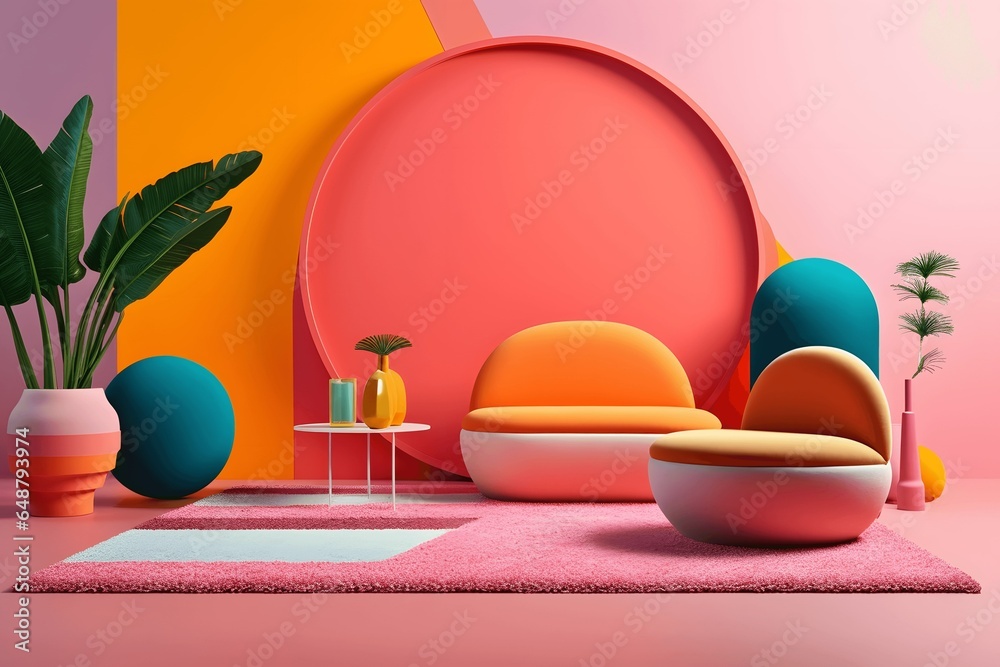 Fototapeta premium Playful designs. Generated AI