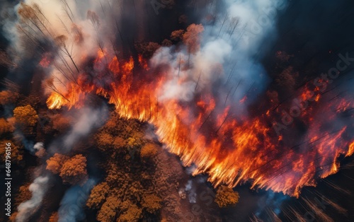 Devastating Fire Disaster as Forest Consumed by Flames © sitifatimah