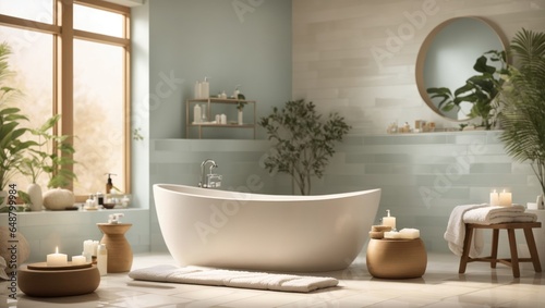 "Tranquil Retreat: Embracing Serenity in the Bathroom Oasis"