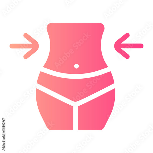lose weight gradient icon