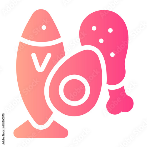 Proteins gradient icon