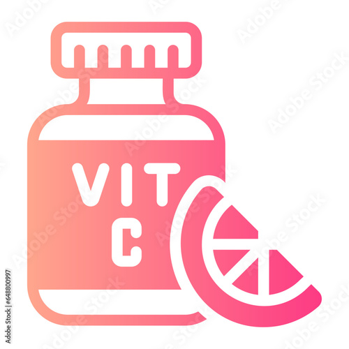 Vitamin c gradient icon