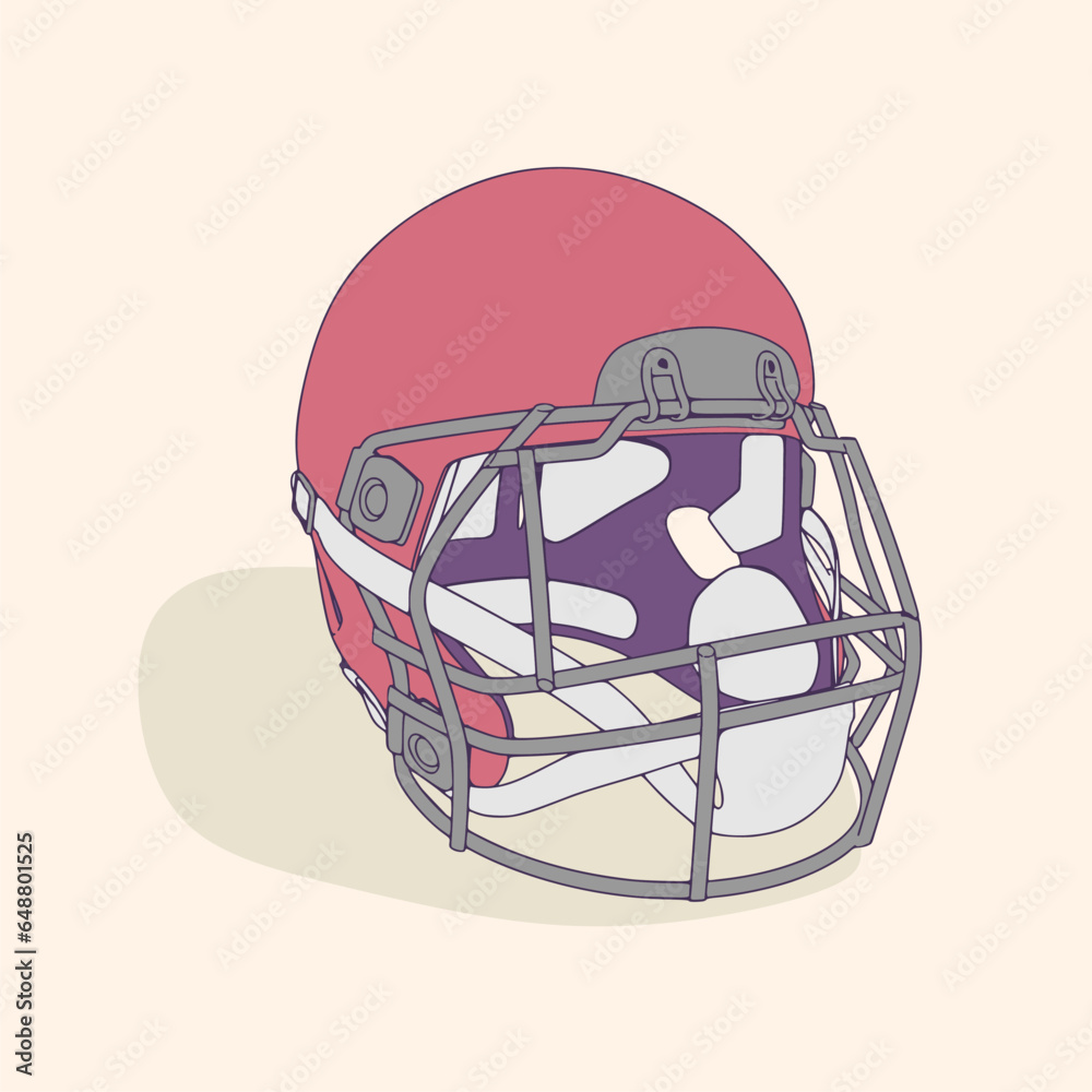 American football 3d helmet. Template for presentation or infographics. American football 3d helmet. Template for presentation or infographics.