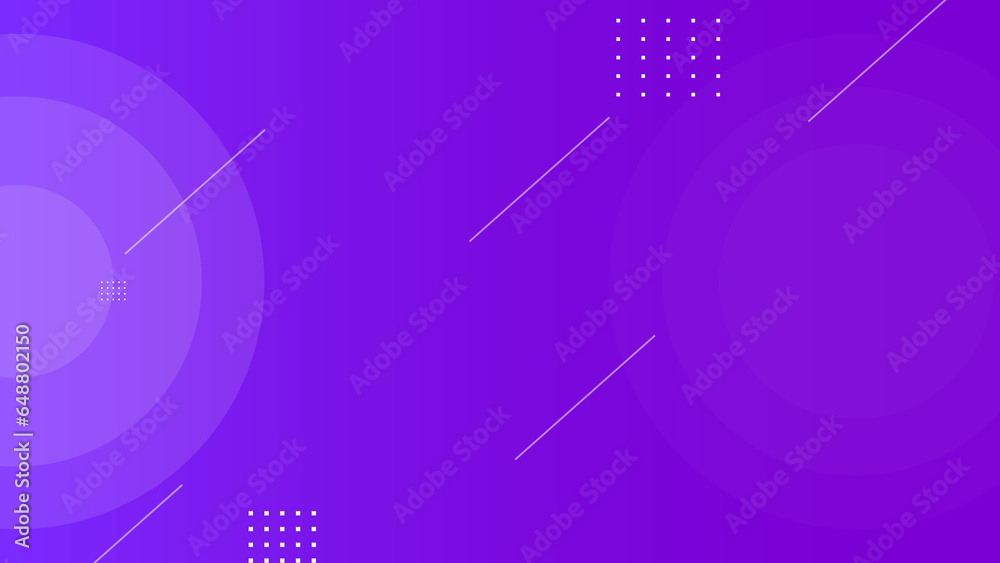 Purple color abstract design line, dots and half circle illustration background.