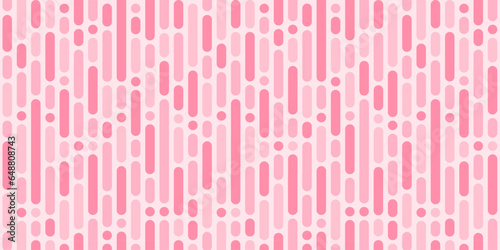 Intermittent halftone pink segment line vector. seamless pattern, geometric background.