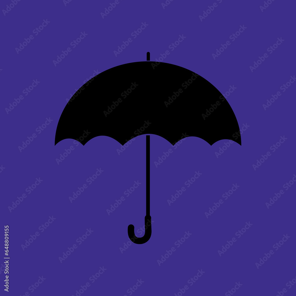 Simple umbrella icon .Waterproof Rain protection symbol. security concept. Water resistant symbol.