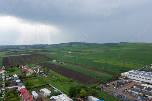 aerial view of the city, Romania