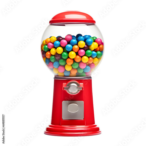 Gumball machine isolated on transparent background
