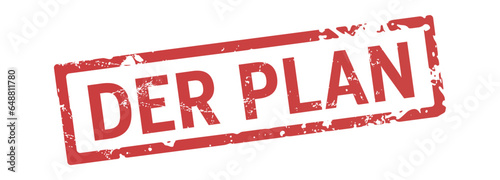 Roter stempel Der Plan
