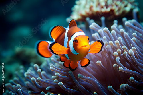 Fotografia clownfish on reef