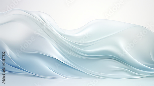 Wallpaper Mural White abstract elegant modern Background. Wave gradient design style. Space concept. landing page. Torontodigital.ca