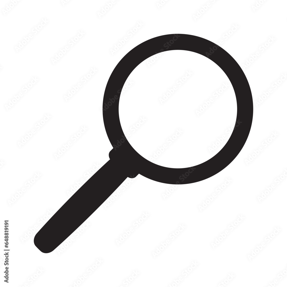 Loupe icon. Search icon. Magnifying glass icon, vector magnifier symbol. Loupe icon. Search icon. Magnifying glass icon, vector magnifier symbol.