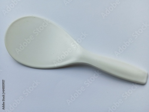 Rice spoon, tableware concept.  photo