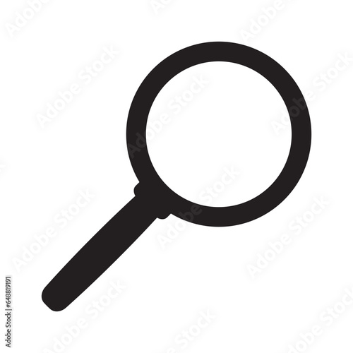 Loupe icon. Search icon. Magnifying glass icon, vector magnifier symbol.