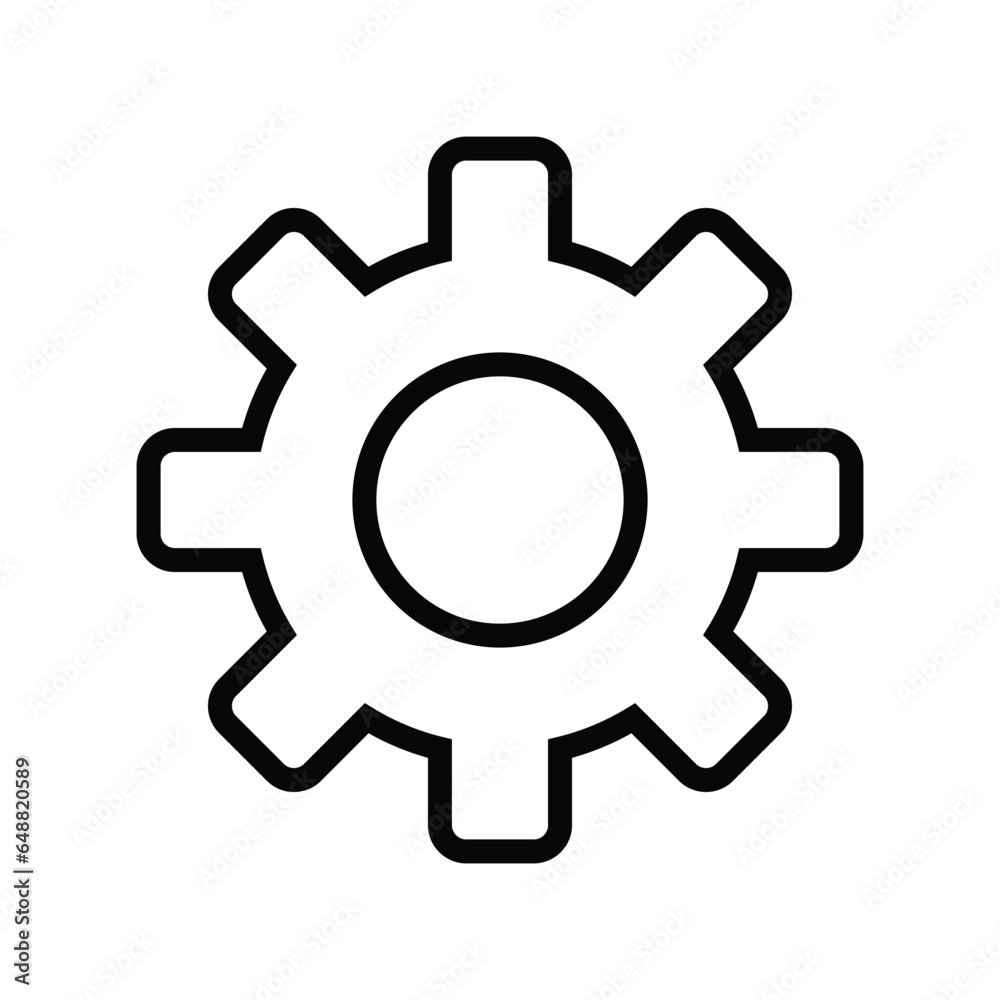 settings icon symbol, business settings icon, gear setting icon