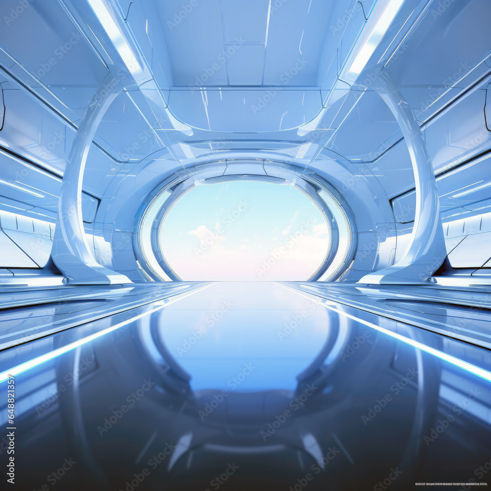 Fototapeta premium futuristic concept of a office