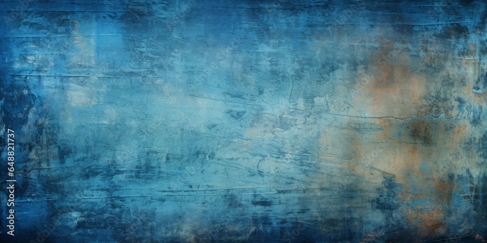 serene navy and blue backdrop with subtle scratches, Generative AI