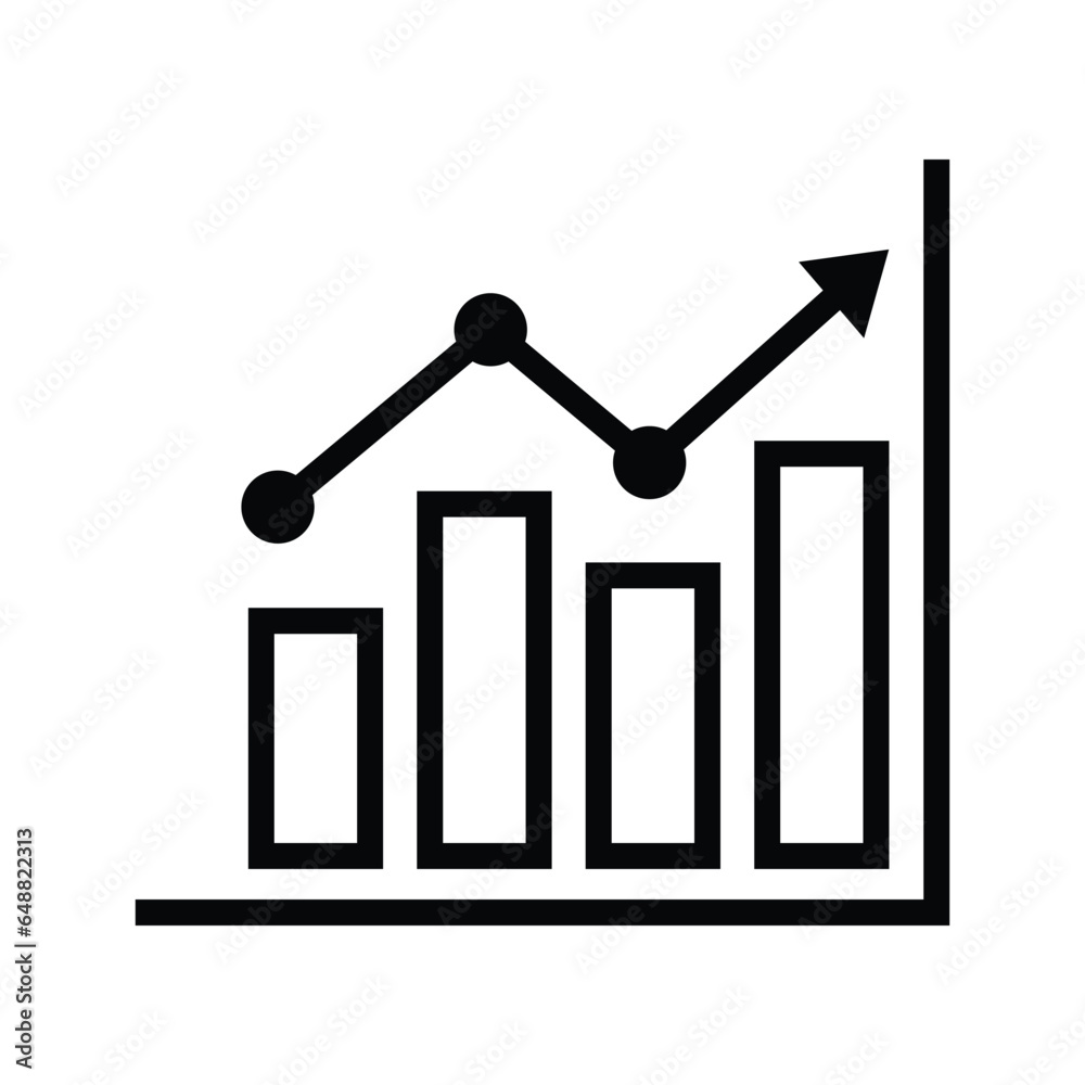 rising economic stock chart icon, economic stock chart growth arrow icon rising economic stock chart icon, economic stock chart growth arrow icon