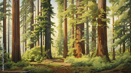 morning in the forest