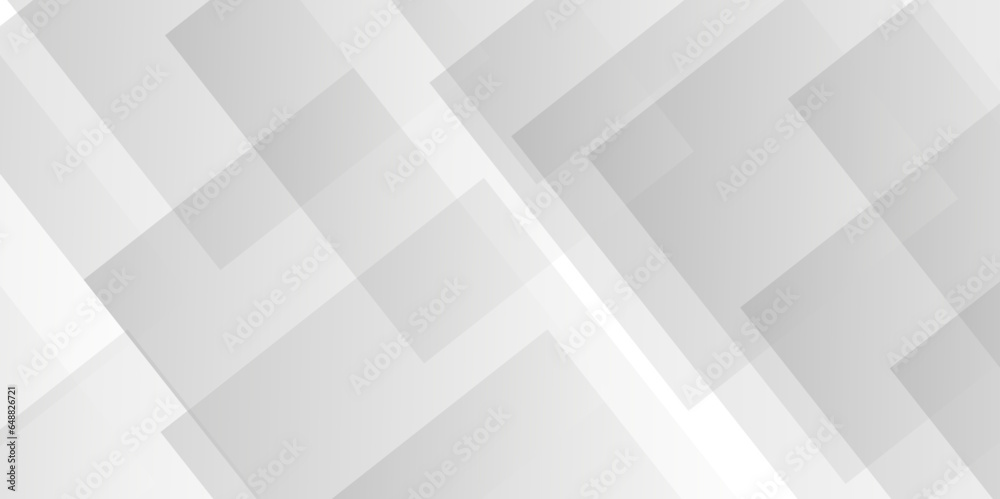 Abstract white and gray background design with layers of textured white transparent material in triangle and squares shapes. White color technology concept geometric line vector background. Abstract white and gray background design with layers of textured white transparent material in triangle and squares shapes. White color technology concept geometric line vector background.