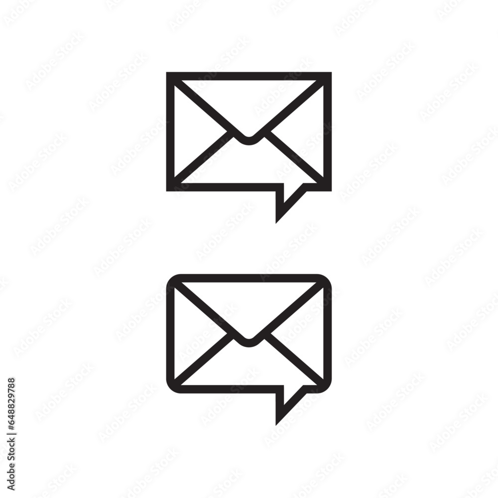 Message Icon. Email or News Illustrations - Vector, Sign and Symbol for Design, Presentation, Website or Apps Elements Message Icon. Email or News Illustrations - Vector, Sign and Symbol for Design, Presentation, Website or Apps Elements