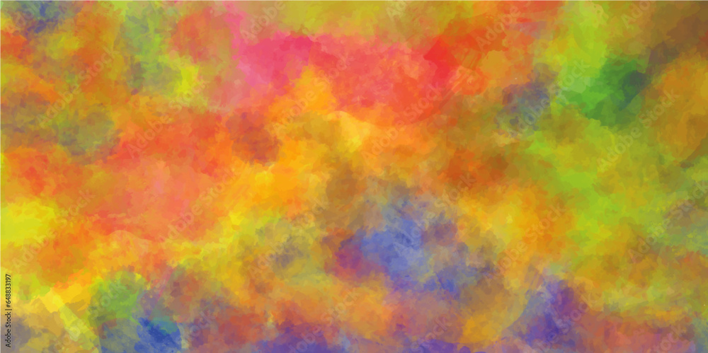 Abstract colorful watercolor for background.  beautiful graphic digital modern colorful design