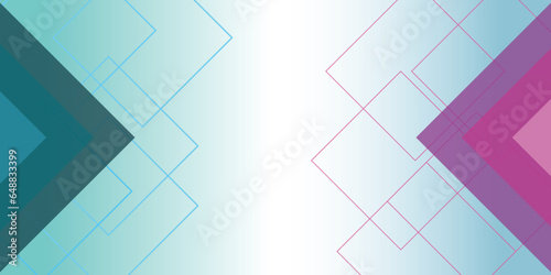 Abstract elegant and white squares pattern background texture Silver color square pattern on banner with shadow. Abstract white and grey color geometric background.