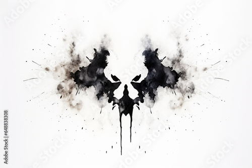 Rorschach inkblot test illustration, projective psychological test
