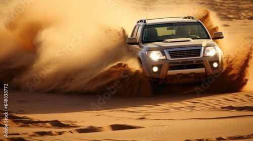 Leave Safari SUVs bashing through the middle eastern sand rises © Shabnam