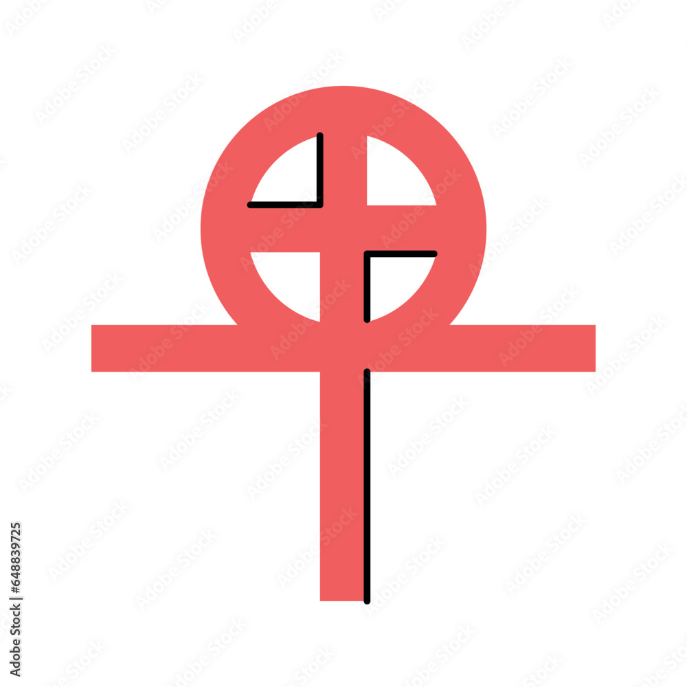 Gnosticism color concept. Religion isolated element. Gnosticism color concept. Religion isolated element.