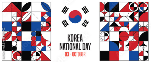 Korea National Day Vector Template 