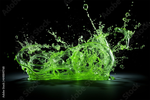 Green Water Splashs