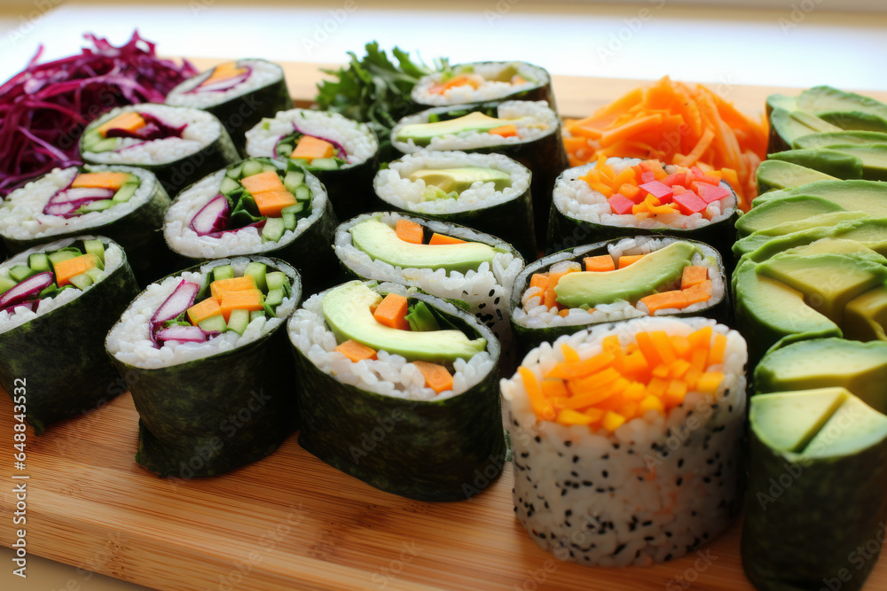 sushi on a plate sushi on a plate