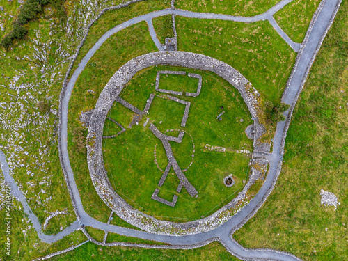 Caherconnell Fort, year 500, fortress inhabited until the end of the 16th century, The Burren, County Clare, Ireland, United Kingdom photo