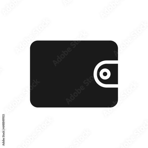 Wallet glyph vector icon isolated. Wallet stock vector icon for web, mobile app and ui design