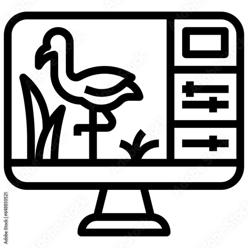 PHOTO EDITING filled outline icon,linear,outline,graphic,illustration