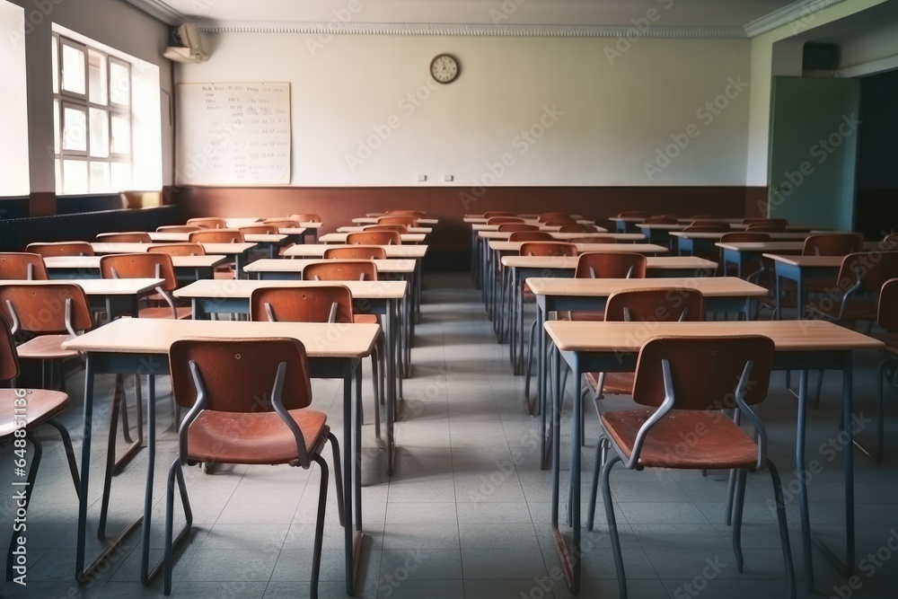 Empty Class. Back to school Empty Class. Back to school
