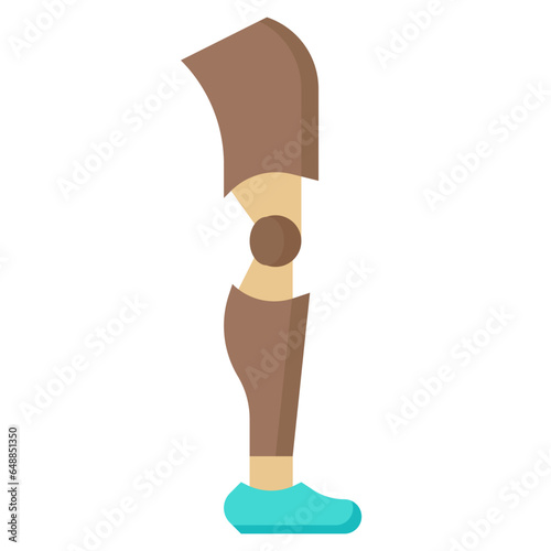 PROSTHETIC filled outline icon,linear,outline,graphic,illustration
